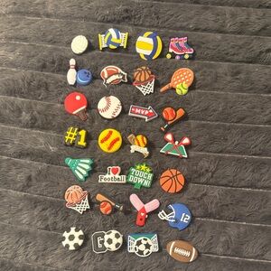 Sports Themed Shoe Charms